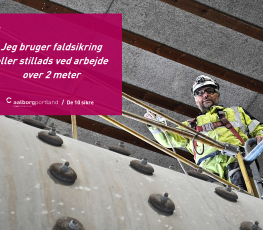 Regel 3. Brug af faldsikring eller stillads ved arbejde over 2 meter.
