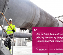 Regel 6. Fuld koncentration når man går på trapperne i fabrikken.