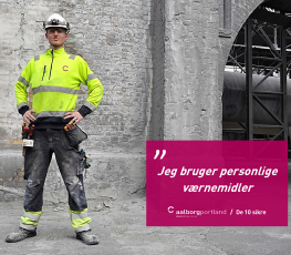En sikkerhedsregel ud af ti, brug af personlige værnemidler