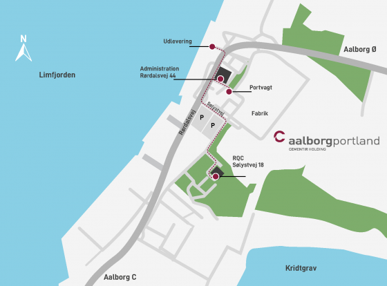 Grafisk kort over Aalborg Portland