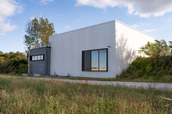 Fjernkølingsanlæg der køler hospitalsbyen fra Aalborg Portlands kridtgrav